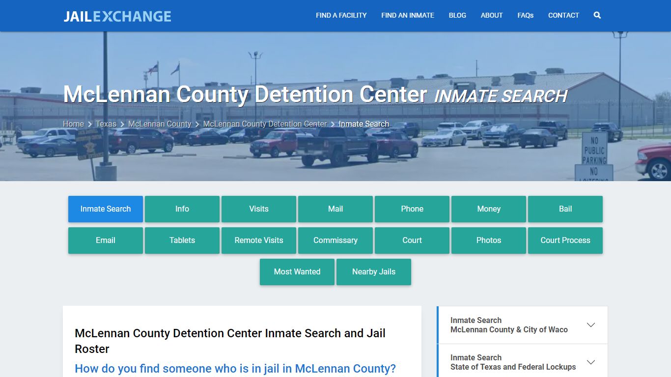 McLennan County Detention Center Inmate Search - Jail Exchange