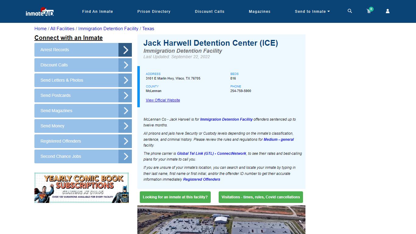 Jack Harwell Detention Center (ICE) - Inmate Search - Waco, TX